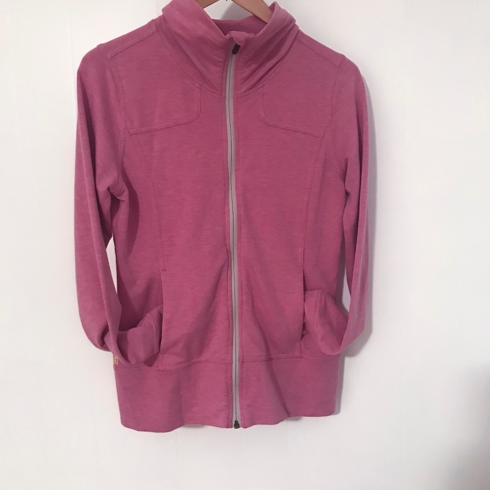 Lole Full zip cardigan with pockets, stand up collar, super soft Small